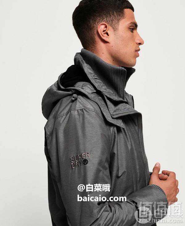 限S码，Superdry 极度干燥 Arctic Windcheater 男士连帽防风夹克 Prime会员凑单免费直邮含税直邮含税到手221元