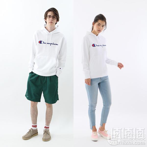 限M码，Champion 冠军牌 日本Basic线 C3-J117 男士纯棉连帽卫衣 Prime会员凑单免费直邮含税到手218元