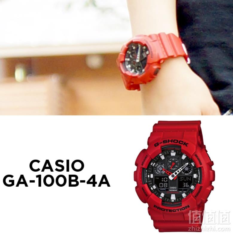 CASIO 卡西欧 G-shock GA-100B-4AER 男士双显运动手表 Prime会员免费直邮含税到手511.58元