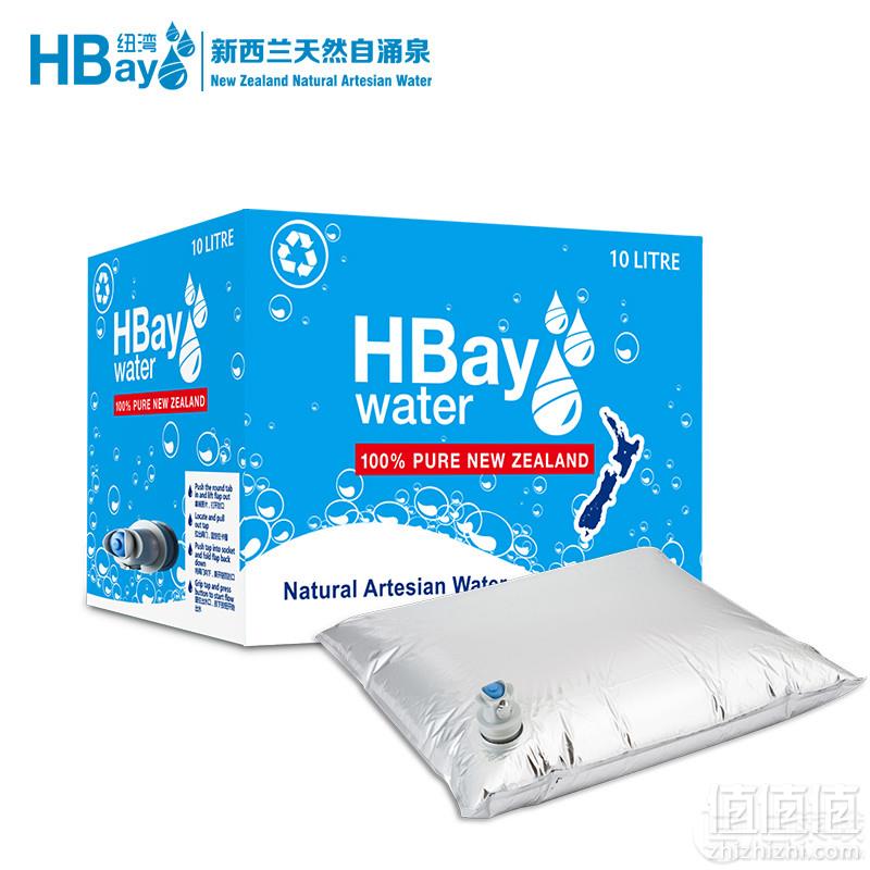 新西兰进口，HBay 纽湾 10L袋装母婴儿饮用水整箱48元包邮（需领券）