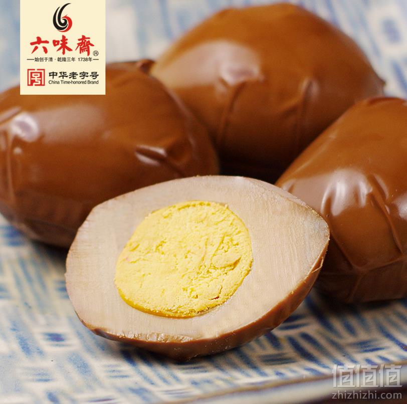中华老字号，六味斋 卤鸡蛋 190g*4袋20.9元包邮（双重优惠）拍2件