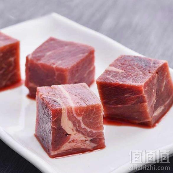 科尔沁 速冻巴西进口牛肉块 1Kg34.8元包邮（需拼团）