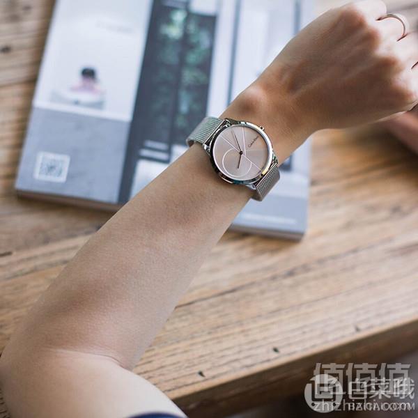 Calvin Klein 卡尔文·克莱恩 Minimal系列 K3M2212Z/K3M2112Z 中性石英手表新低669元包邮包税（双重优惠）