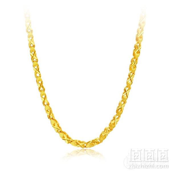 CHOW TAI FOOK 周大福 F132516 简约 足金车花时尚日字项链 9g2715元包邮（双重优惠）