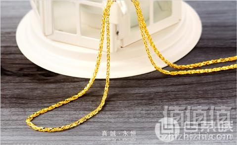 CHOW TAI FOOK 周大福 F132516 简约 足金车花时尚日字项链 9g2715元包邮（双重优惠）