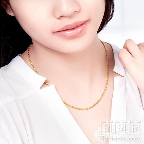 CHOW TAI FOOK 周大福 F132516 简约 足金车花时尚日字项链 9g2715元包邮（双重优惠）