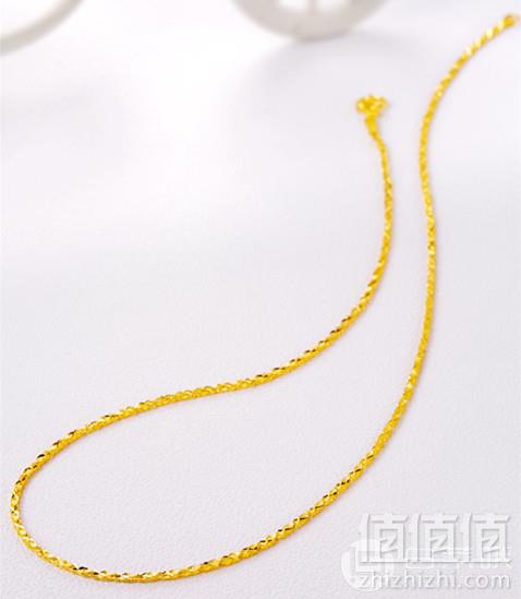 CHOW TAI FOOK 周大福 F132516 简约 足金车花时尚日字项链 9g2715元包邮（双重优惠）