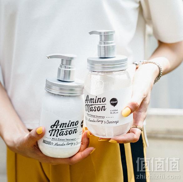 向往的生活同款，Amino Mason 升级氨基酸无硅油套装（洗发水450ml+护发素450ml） 3款新低162.59元包邮（双重优惠）
