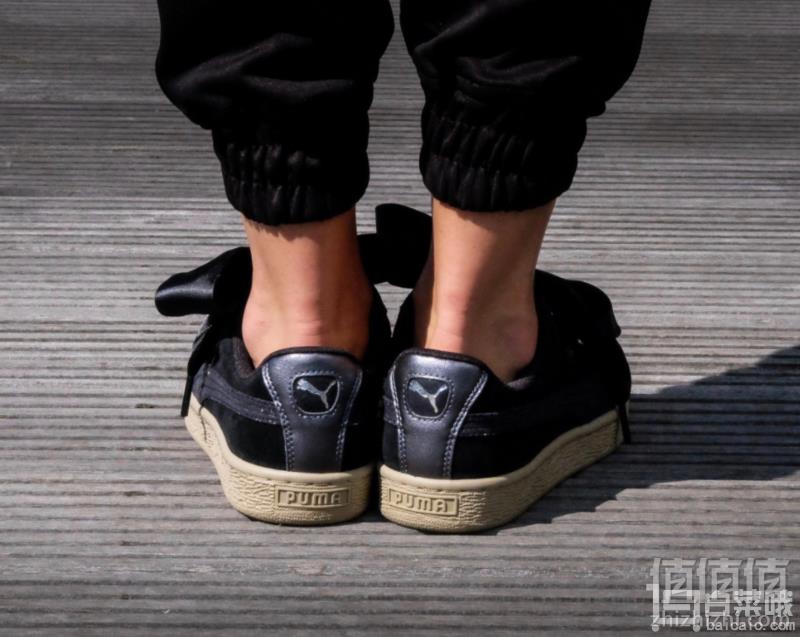 PUMA 彪马XCARE合作款 Suede Heart Safari蝴蝶结板鞋  Prime会员免费直邮到手239.3元