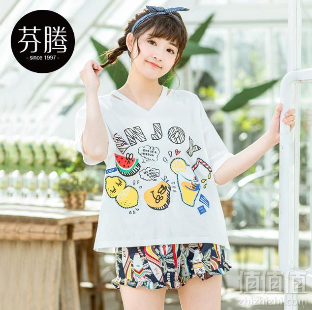 1552628949993587.png 芬腾 夏季短袖纯棉居服套装59元包邮(需领券)
