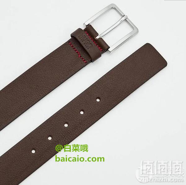 限尺码，HUGO Hugo Boss 雨果·博斯 Gionios 男士真皮皮带 Prime会员免费直邮含税到手234元