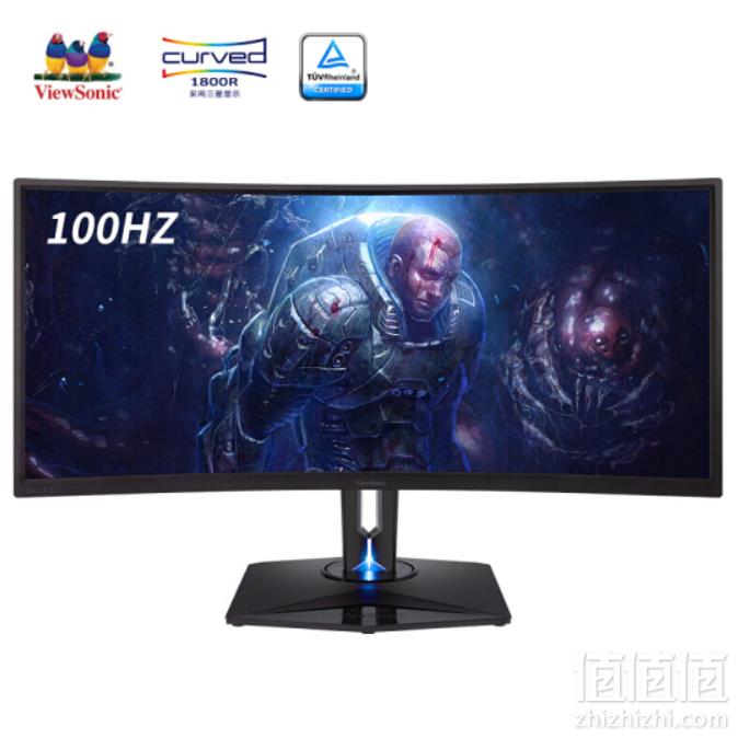 ViewSonic 优派 XG350R-C 35英寸曲面显示器（100Hz、FreeSync、HDR10、100％sRGB）5199元包邮（需用券）