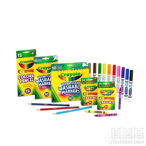 镇店之宝，Crayola 绘儿乐 Back To School 绘画套装 Prime会员凑单免费直邮含税到手90元