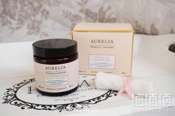 英国高科技有机护肤 AURELIA 全线7折，奇迹按摩卸妆膏120ml 附送抗菌洁面布 £26.6 凑单直邮到手￥228