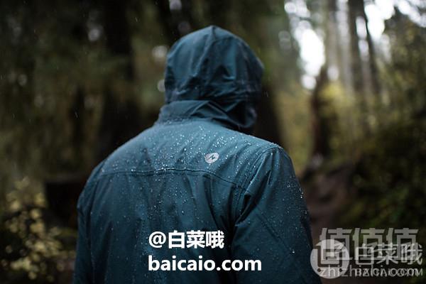 三色码全，Marmot 土拨鼠 Phoenix 男士轻量级防风防雨夹克 4折 .99到手540元