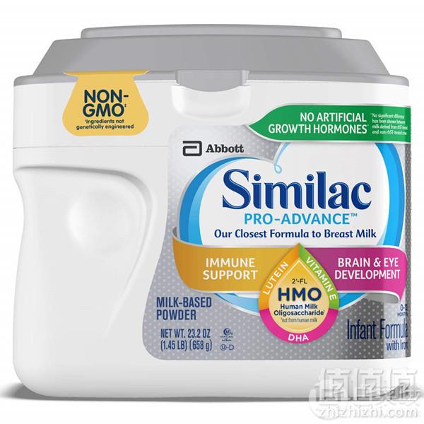 单罐免邮！Similac 美版雅培 Go & Grow 心美力 含2'-FL HMO 1段婴幼儿配方奶粉658g Prime会员免费直邮含税到手166元（天猫旗舰店234元）
