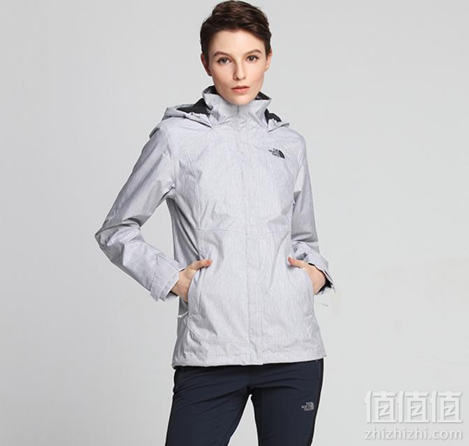 The North Face 北面 3L9C 女款冲锋衣+CF8C帽子 536元包邮低至444元（需领券）