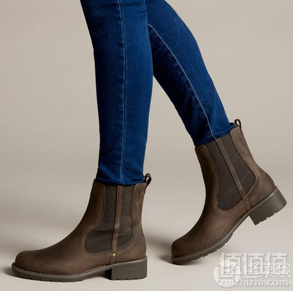 限UK4.5码，Clarks 其乐 Orinoco Club 女士真皮短靴 Prime会员凑单免费直邮含税到手320元（需用码）