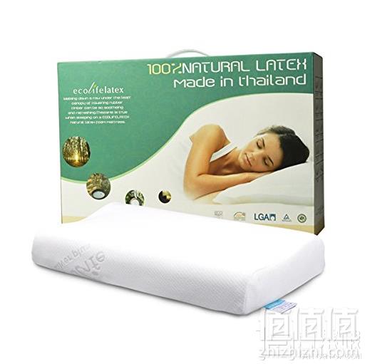 镇店之宝，ECOLIFELATEX 伊可莱 纯天然乳胶儿童枕 PS 适合3~8岁149元包邮（需领券）
