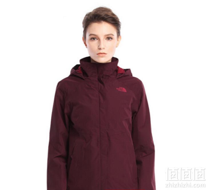 The North Face 北面 3L9C 女款冲锋衣+CF8C帽子 536元包邮低至444元（需领券）