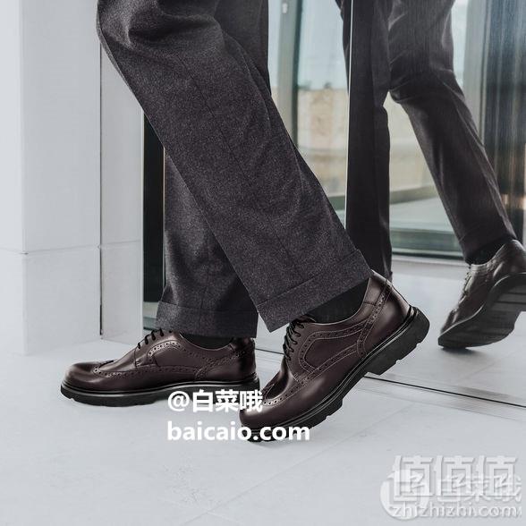 限UK8码，GEOX 健乐士 U Arrall B 男士布洛克雕花牛津鞋 Prime会员免费直邮含税到手315元