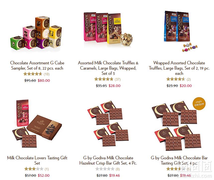 GODIVA 歌帝梵巧克力美国官网限时1天无门槛免运费！大排撸起！