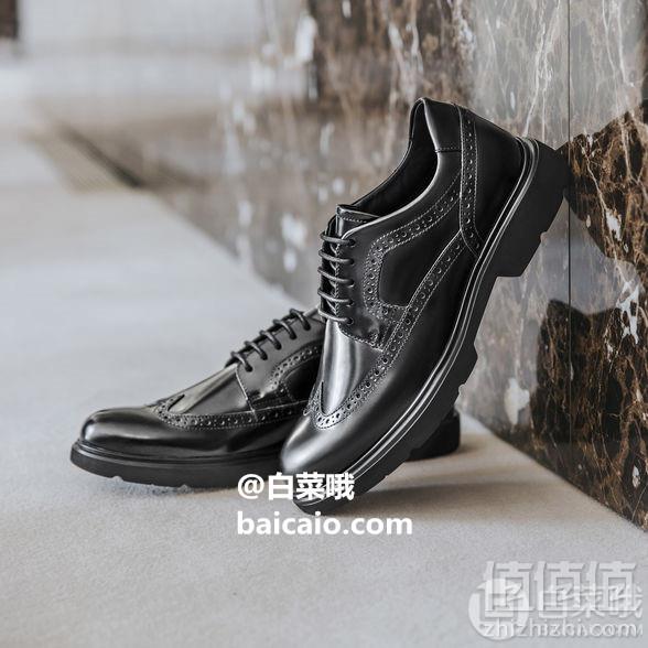 限UK8码，GEOX 健乐士 U Arrall B 男士布洛克雕花牛津鞋 Prime会员免费直邮含税到手315元
