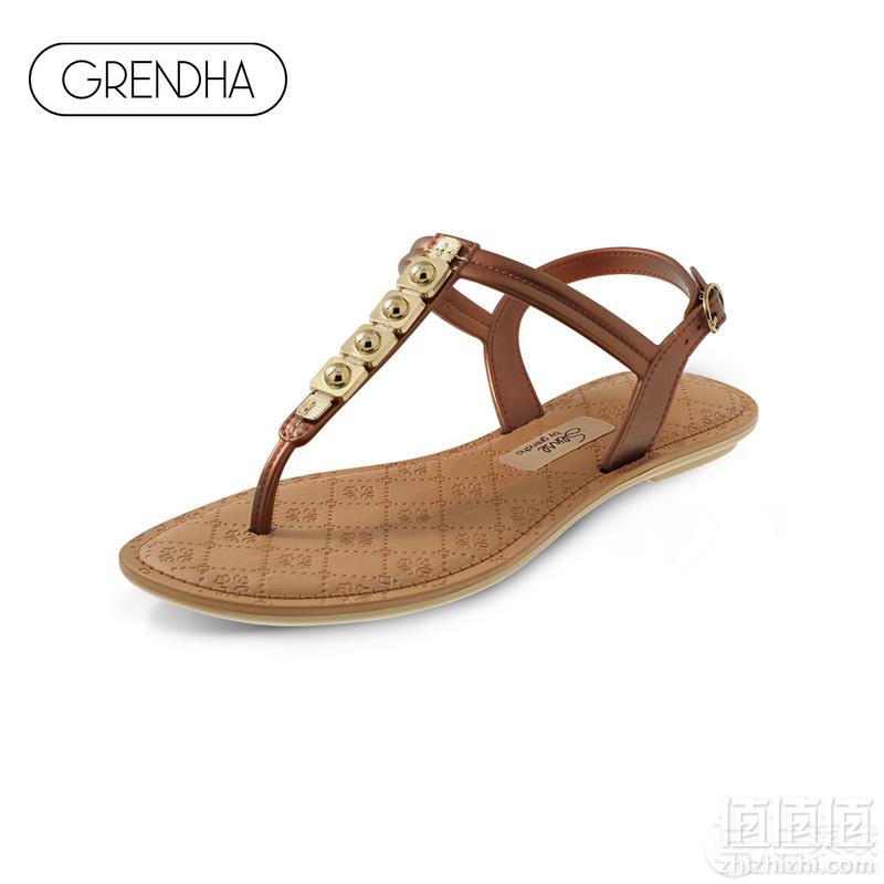 低于海淘！GRENDHA 巴西进口 里维埃拉系列平跟夹趾凉拖 多款可选69元包邮（需领券）