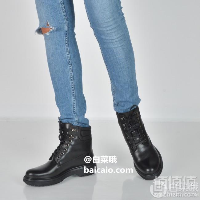 限38码，Geox 健乐士 Asheely NP 女士真皮ABX防水工装靴 Prime会员免费直邮含税到手新低328元