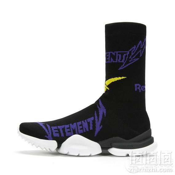 Vetements × Reebok 锐步联名款 Logo嵌花袜套型运动鞋2009元包邮