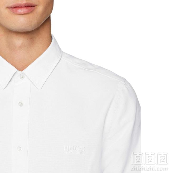 限M码，HUGO Hugo Boss 雨果·博斯 Evory 男士纯棉休闲衬衫 Prime会员免费直邮含税到手277元