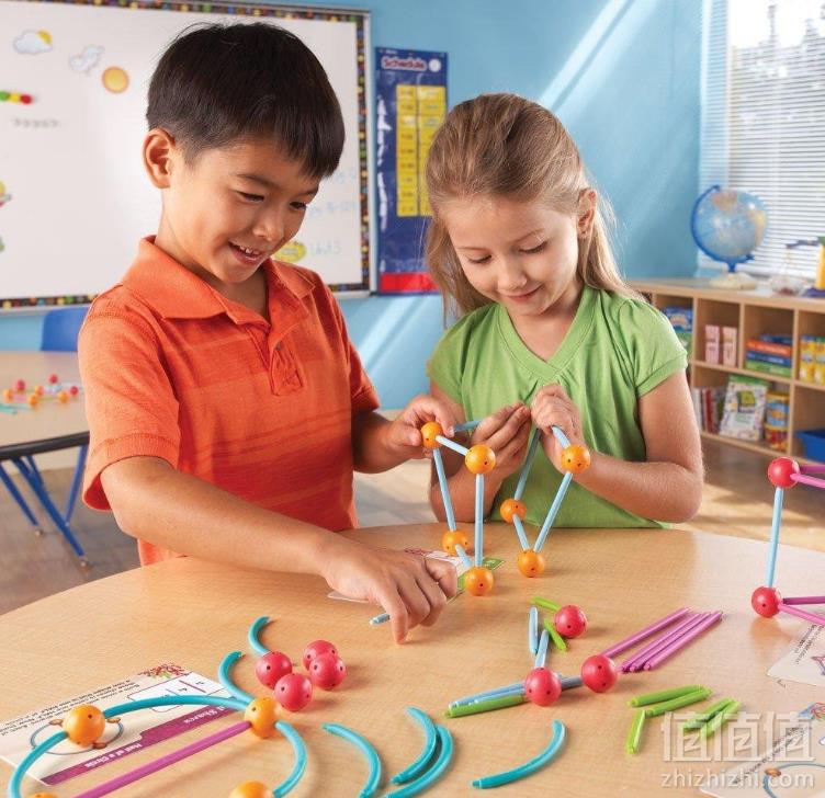 Learning Resources 海洋和几何构建组合套装 抽插式拼接玩具 Prime会员免费直邮到手180.92元