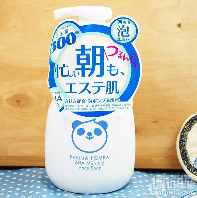 PANNA POMPA AHA熊猫果酸柔嫩晨间洗面奶洁面泡沫300ml Prime会员凑单免费直邮含税到手85.12元