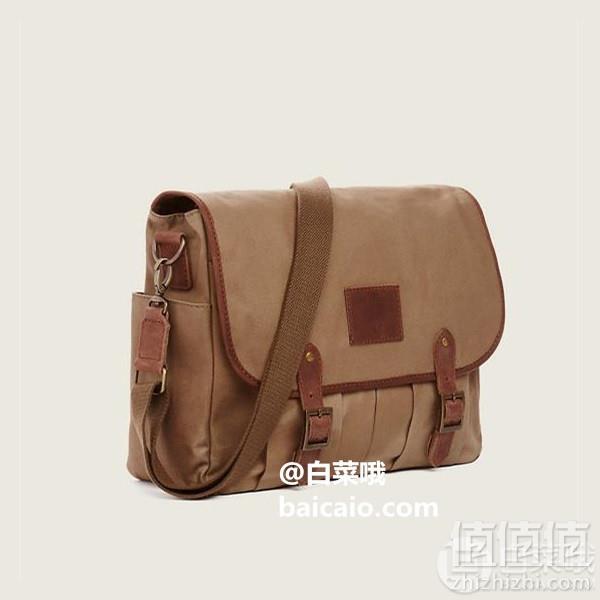 True Religion 真实信仰 男士涂蜡帆布邮差包 Prime会员免费直邮含税到手381元