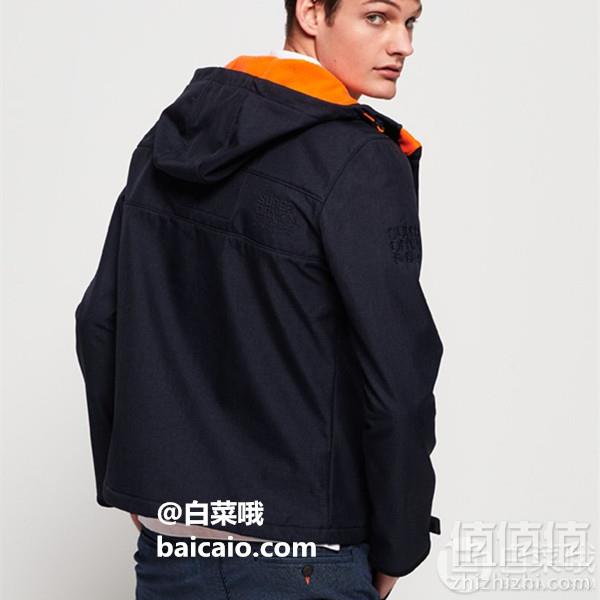 限XS码，Superdry 极度干燥 SD-Windtrekker 男士连帽防风夹克 Prime会员免费直邮含税到手318元