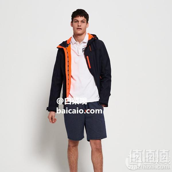 限XS码，Superdry 极度干燥 SD-Windtrekker 男士连帽防风夹克 Prime会员免费直邮含税到手318元