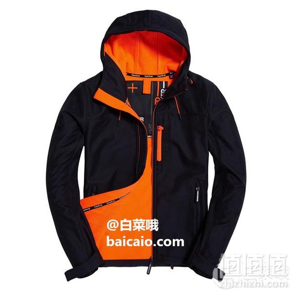 限XS码，Superdry 极度干燥 SD-Windtrekker 男士连帽防风夹克 Prime会员免费直邮含税到手318元