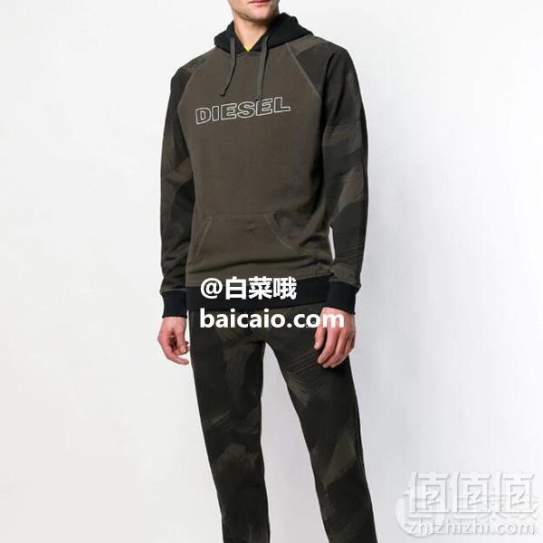 限S码，Diesel 迪赛 Umlt-Brian 男士连帽卫衣 Prime会员免费直邮含税到手237元