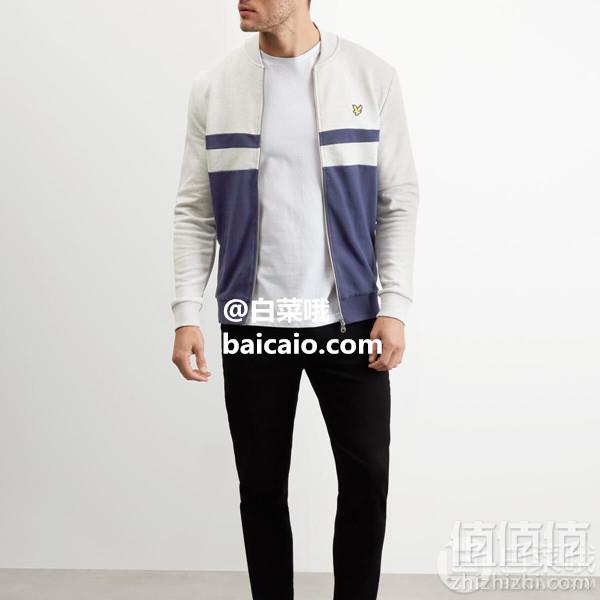 限S码，Lyle & Scott 苏格兰金鹰 Yoke 男士飞行员针织开衫 Prime会员免费直邮含税到手321元