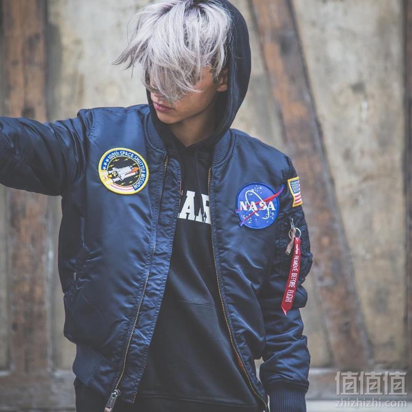 Alpha Industries 阿尔法 MA-1 男士NASA合作款飞行员夹克699元包邮包税
