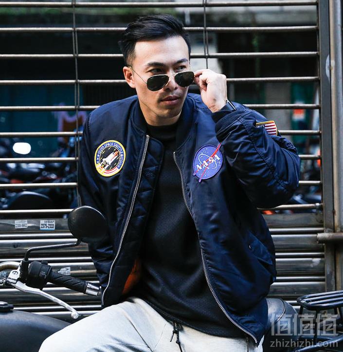 Alpha Industries 阿尔法 MA-1 男士NASA合作款飞行员夹克699元包邮包税