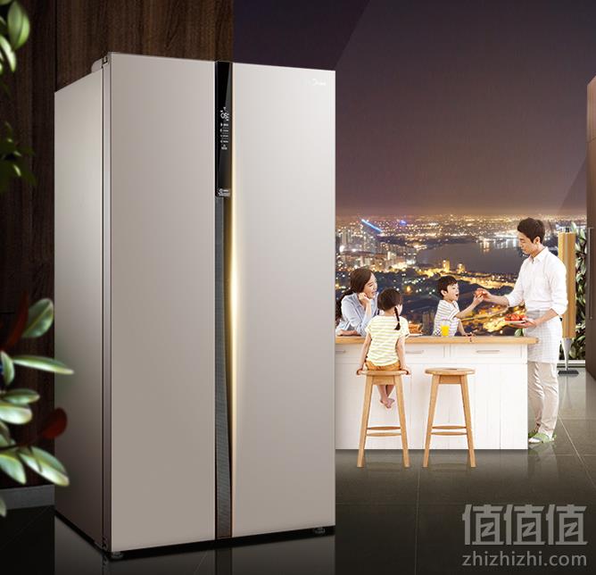 Midea 美的 BCD-621WKPZM(E) 621L 对开门冰箱 送水壶新低3199元包邮（需定金49元）