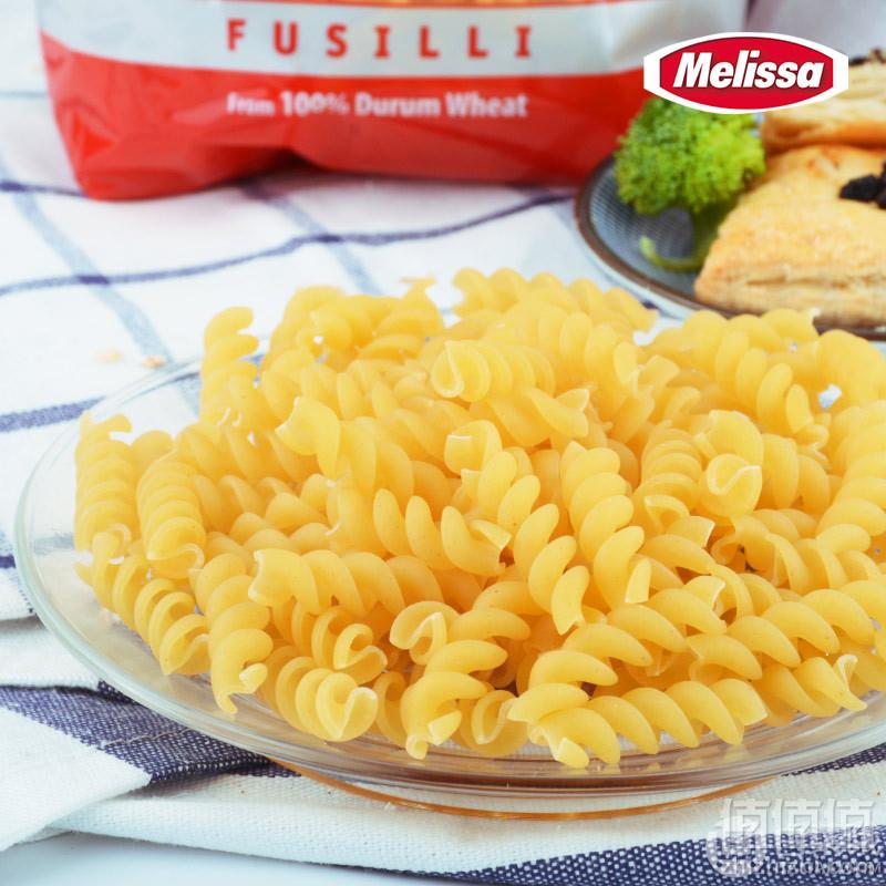 希腊进口 MELISSA 麦丽莎 螺旋意面通心粉 500g*3包19.9元包邮（需领券）