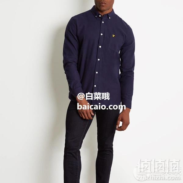 限尺码，Lyle & Scott 苏格兰金鹰 LW902V 男士纯棉法兰绒休闲衬衫 Prime会员凑单免费直邮含税到手192元