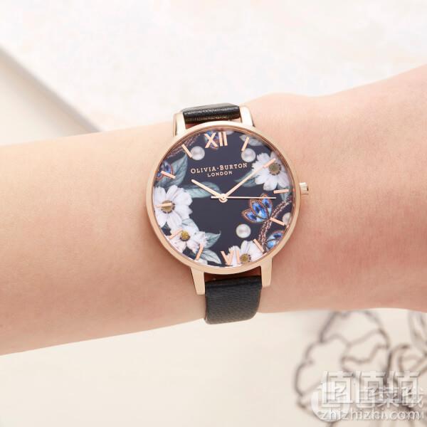 Olivia Burton Florals 大理石花卉浮雕 女士时装腕表 £49.3免费直邮到手432元（需用码）
