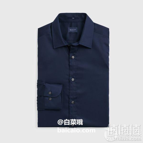 限尺码，Gant 甘特 男士修身长袖衬衫 Prime会员免费直邮含税到手230元（天猫旗舰店折后700元）