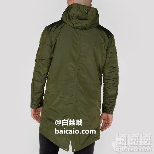 Prime会员专享，Alpha Industries 阿尔法工业 男士连帽鱼尾派克大衣 178111新低599元包邮
