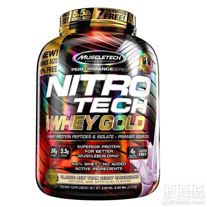 Muscletech 肌肉科技 芝士蛋糕味 金装正氮增肌蛋白粉5.5磅 Prime会员免费直邮含税到手新低233元