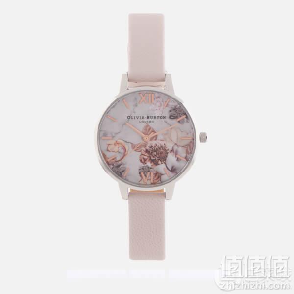 Olivia Burton Florals 大理石花卉浮雕 女士时装腕表 £49.3免费直邮到手432元（需用码）