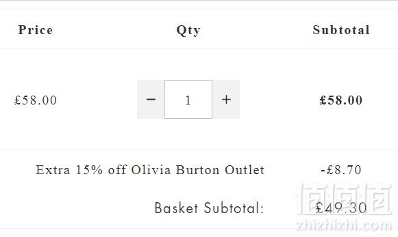 Olivia Burton Florals 大理石花卉浮雕 女士时装腕表 £49.3免费直邮到手432元（需用码）